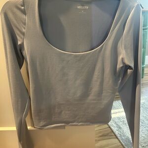 Hollister Women's Slate Long Sleeve Tee